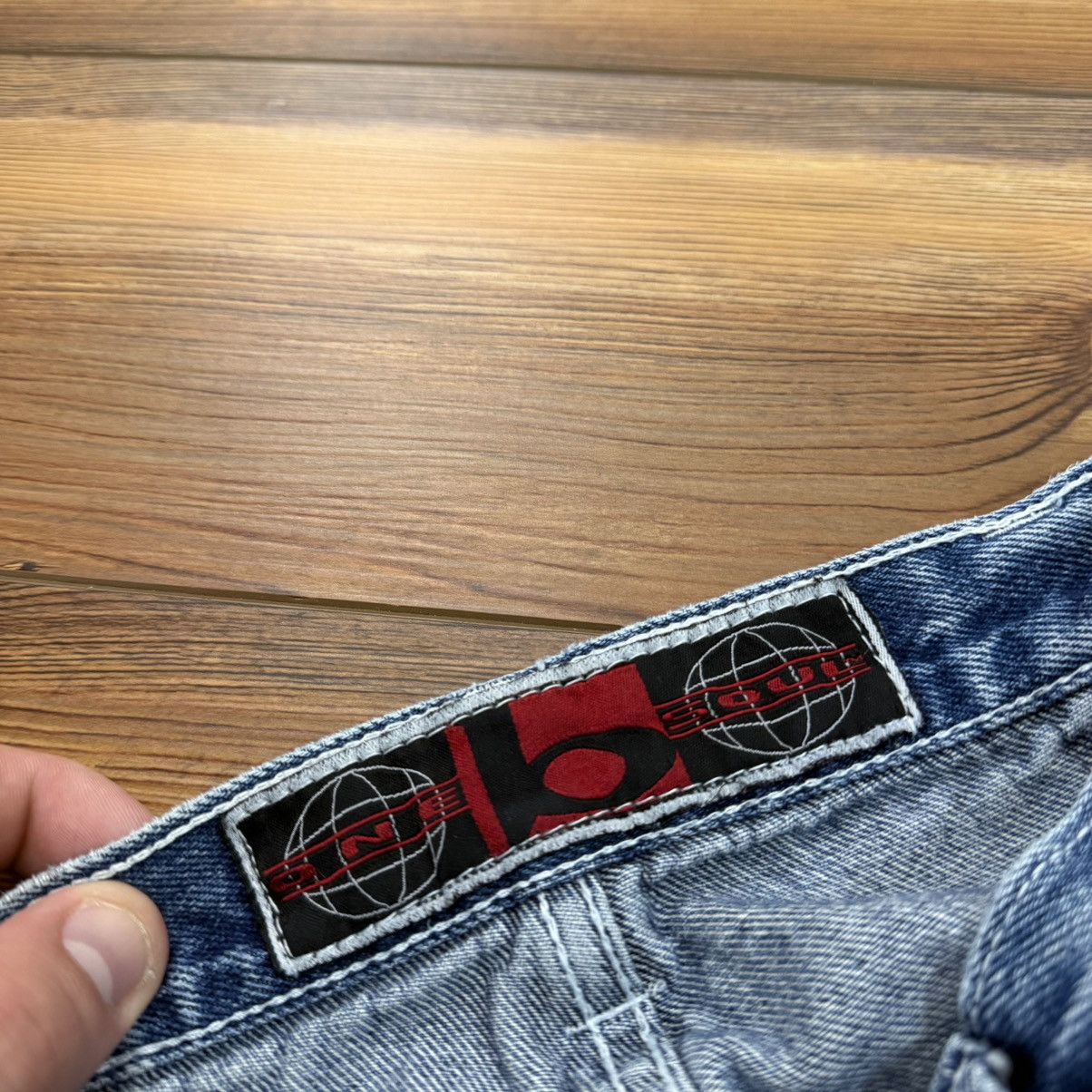 Other Vintage JNCO Style Striped Blue Baggy Skate Denim Jeans Size US 26 / EU 42 - 6 Thumbnail