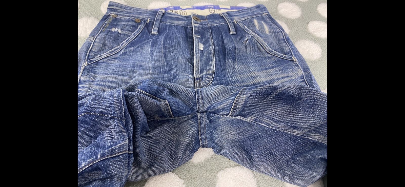 G-Star Vintage G Star Raw 3301 Steel Loose Tapered Button Fly Size US 29 - 13 Thumbnail