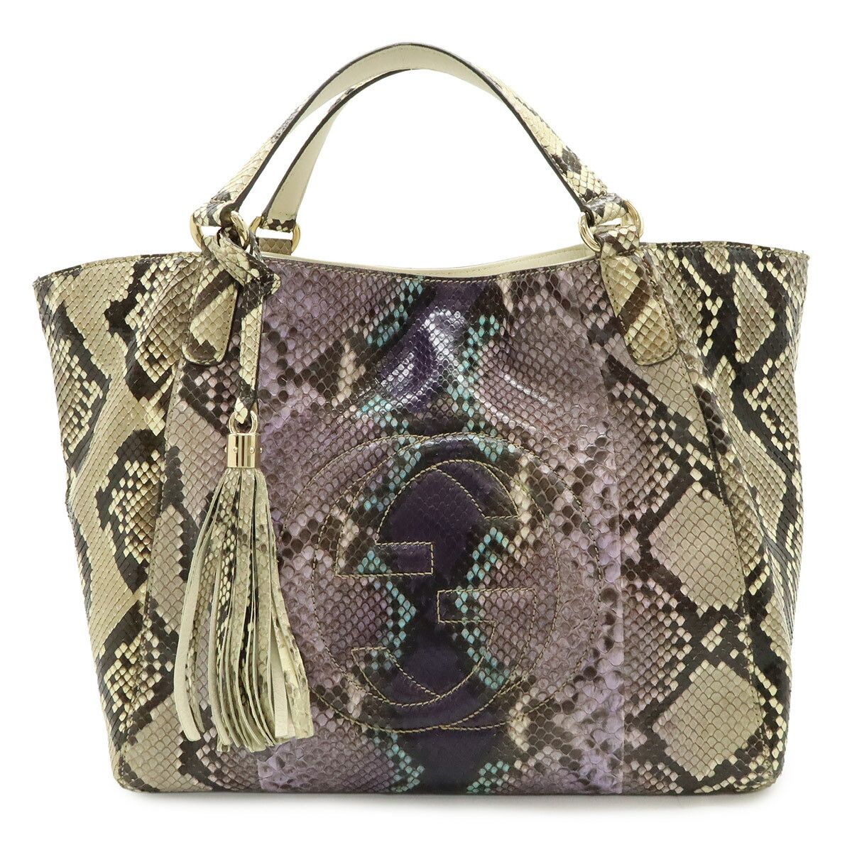 Gucci Gucci Gucci Soho Python Shoulder Bag Leather Tote Bag 282309 DUTY FREE for USA Size ONE SIZE - 1 Thumbnail