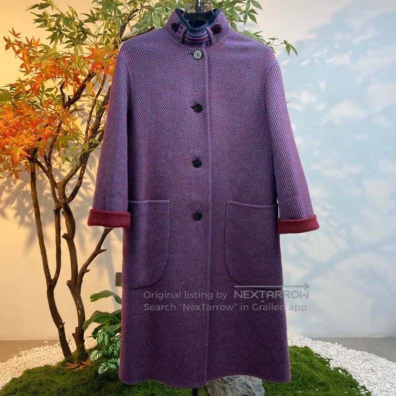 Hermes Wool Single-breasted Long Coat