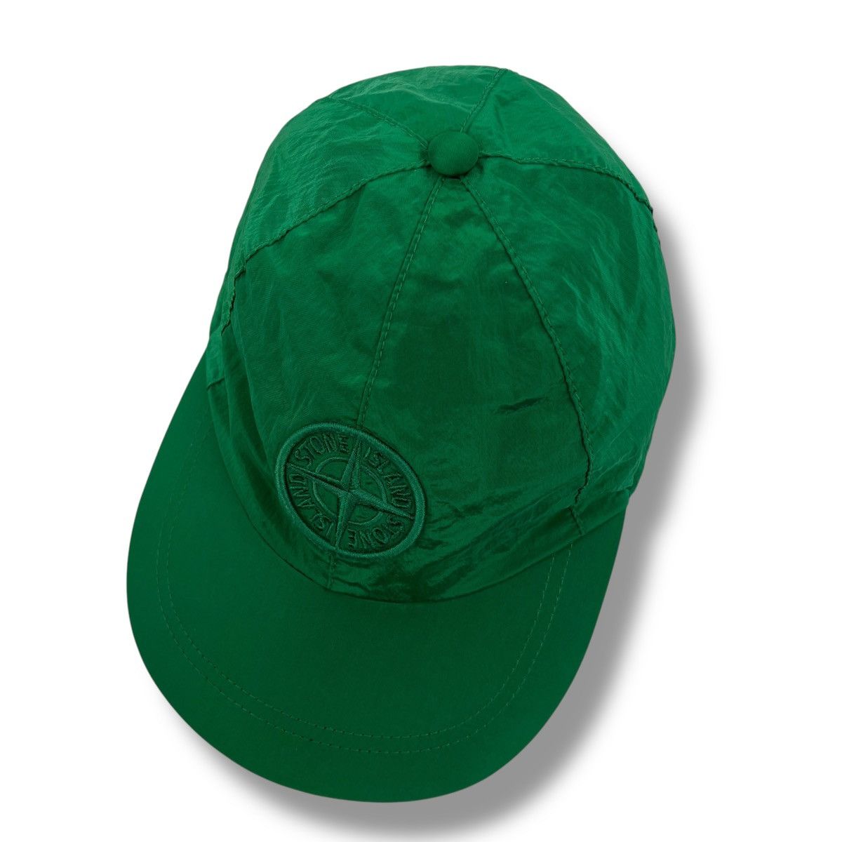 Stone Island Stone Island Green Nylon Metal Cap In Econyl Size ONE SIZE - 3 Thumbnail