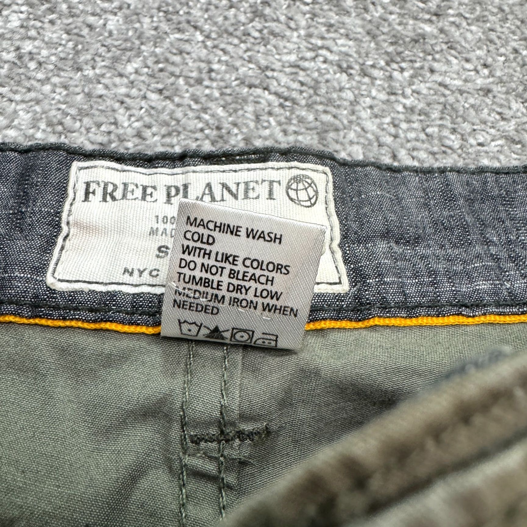 Vintage Free Planet Cargo Shorts Mens 46 Green Camouflage Cotton Outdoor Casual Size US 30 / EU 46 - 5 Thumbnail