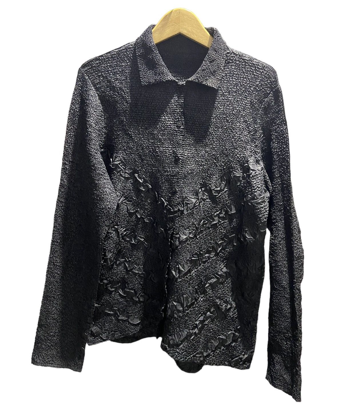 Japanese Brand × Vintage Unknown Pleats button shirt like issey miyake pleats please Size US M / EU 48-50 / 2 - 1 Thumbnail