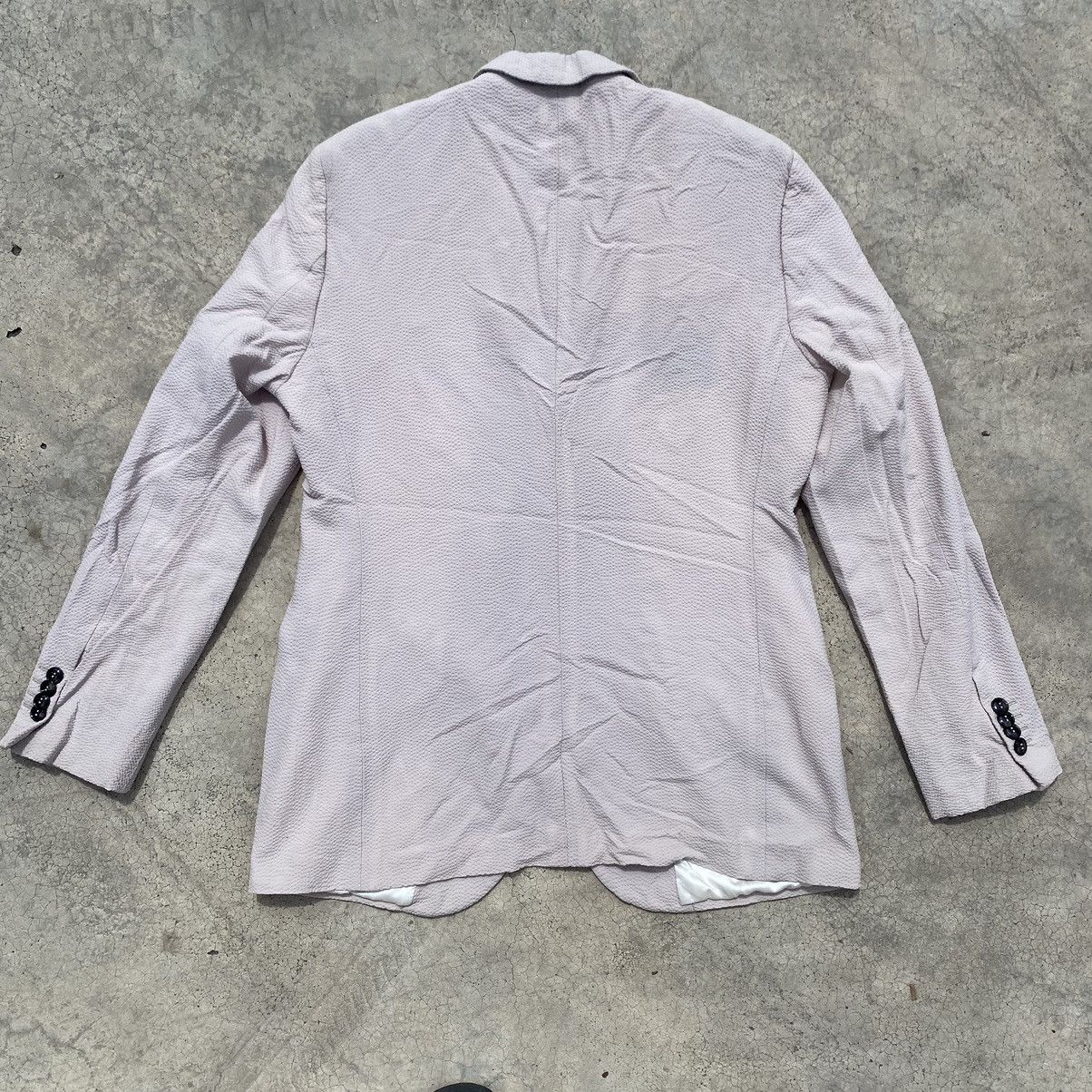 Giorgio Armani Giorgio Armani Pink Textured Blazer – Made in Italy Size L / US 10 / IT 46 - 2 Thumbnail