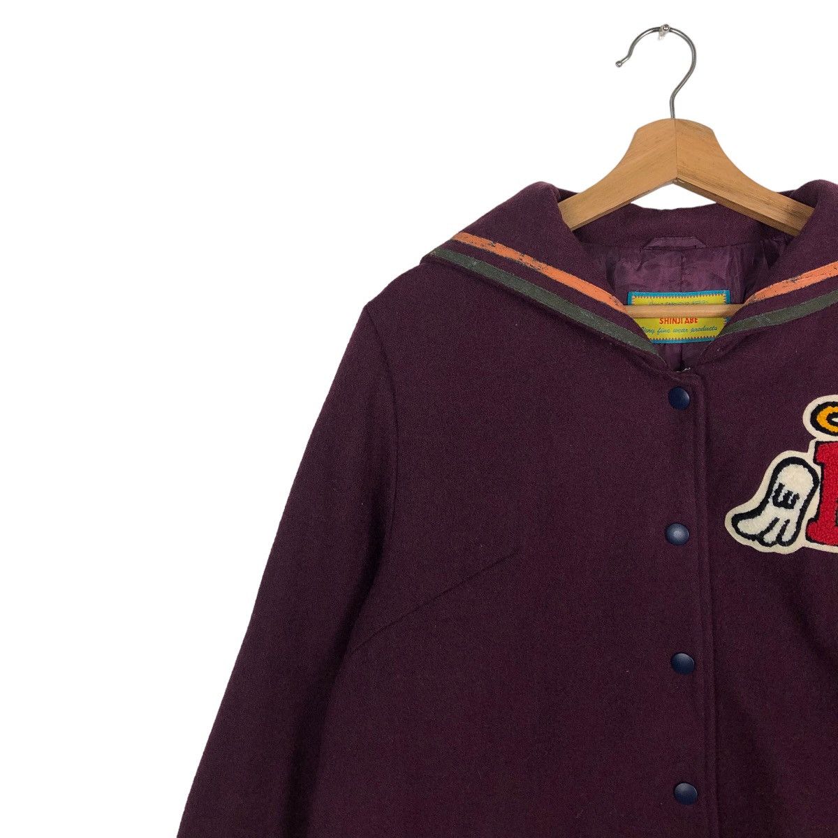 Japanese Brand 🔥Rich Purple - Long Wool Jacket Betty’s Blue Shinji Abe Size US M / EU 48-50 / 2 - 7 Thumbnail
