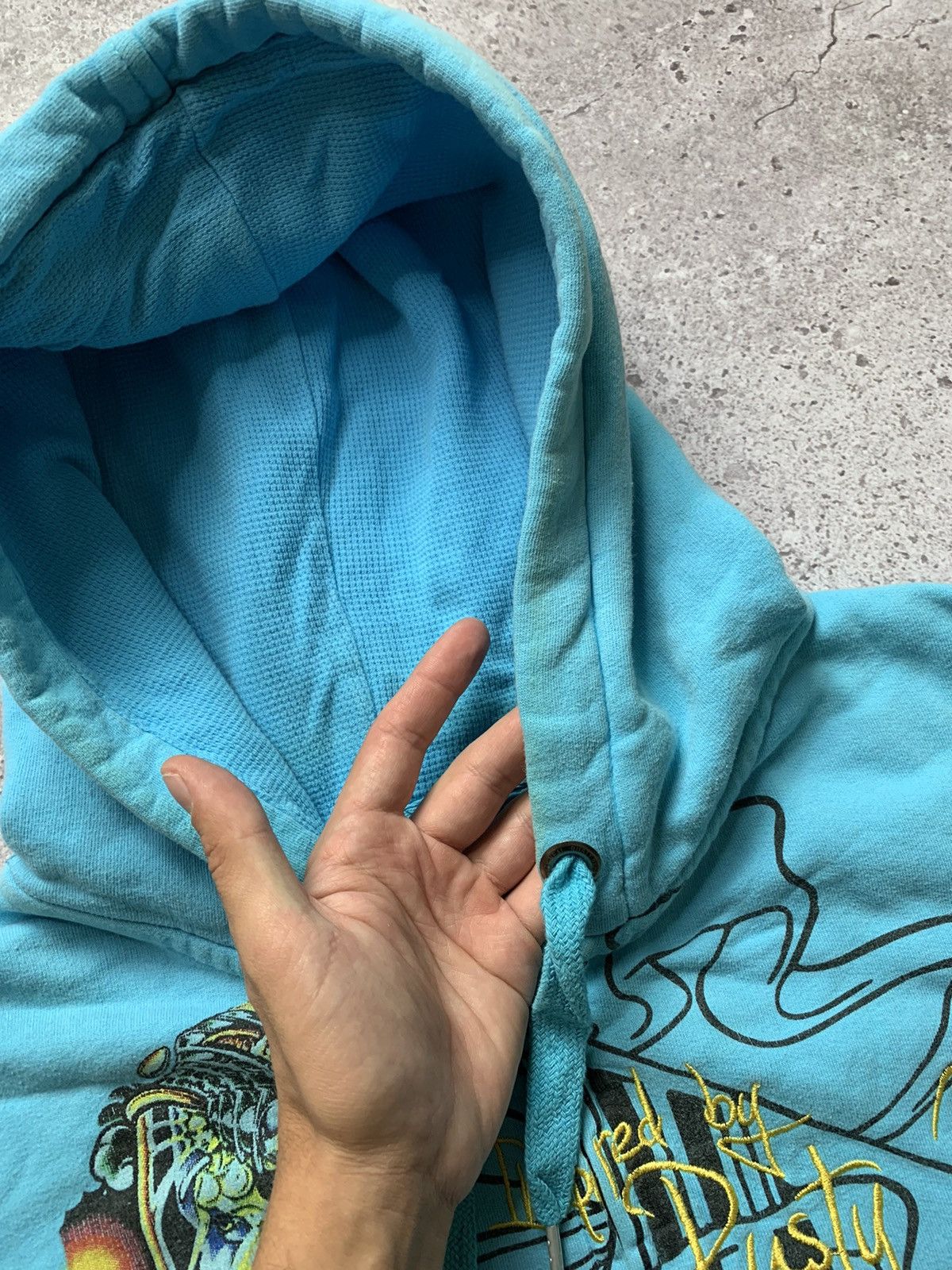 Ed Hardy × Vintage Vintage Y2K Zip Hoodie Ed Hardy Style Shiny Gun Size US M / EU 48-50 / 2 - 7 Thumbnail