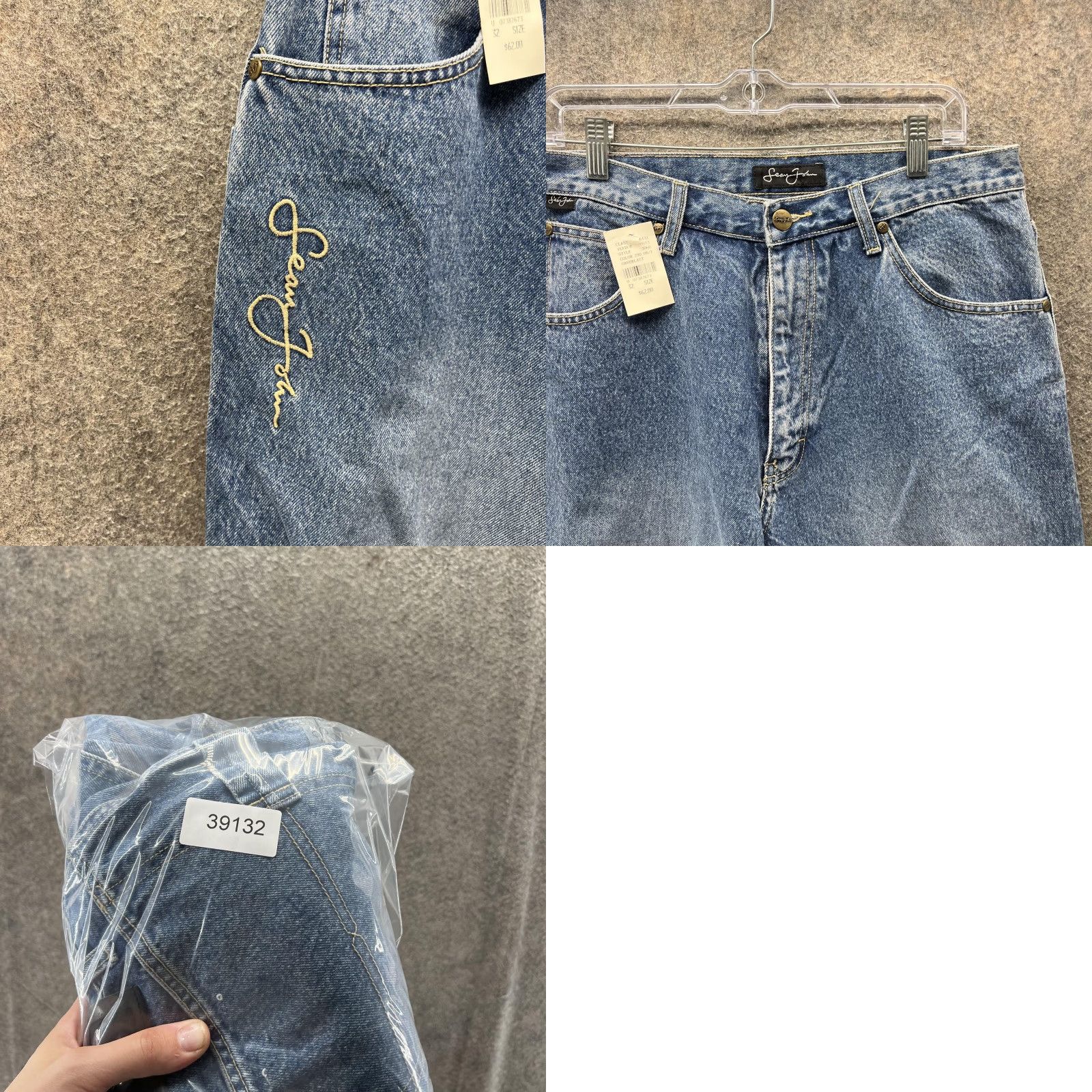 Sean John VINTAGE Sean John Jeans Mens 32 Blue Relaxed Straight Hip Hop Streetwear Y2K Jeans Mens 32 Blue Relaxed Straight Denim Medium Wash Logo Size US 32 / EU 48 - 8 Thumbnail