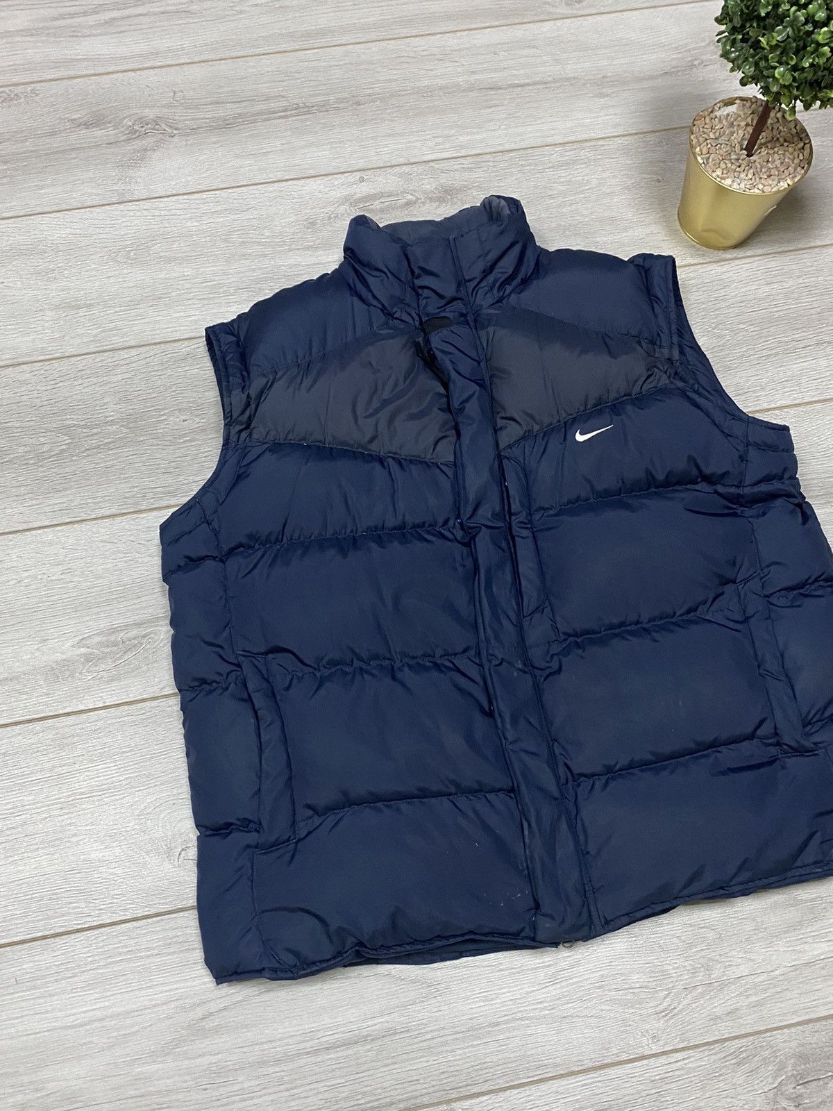 Vintage Nike vintage down puffer vest Size US XL / EU 56 / 4 - 2 Thumbnail