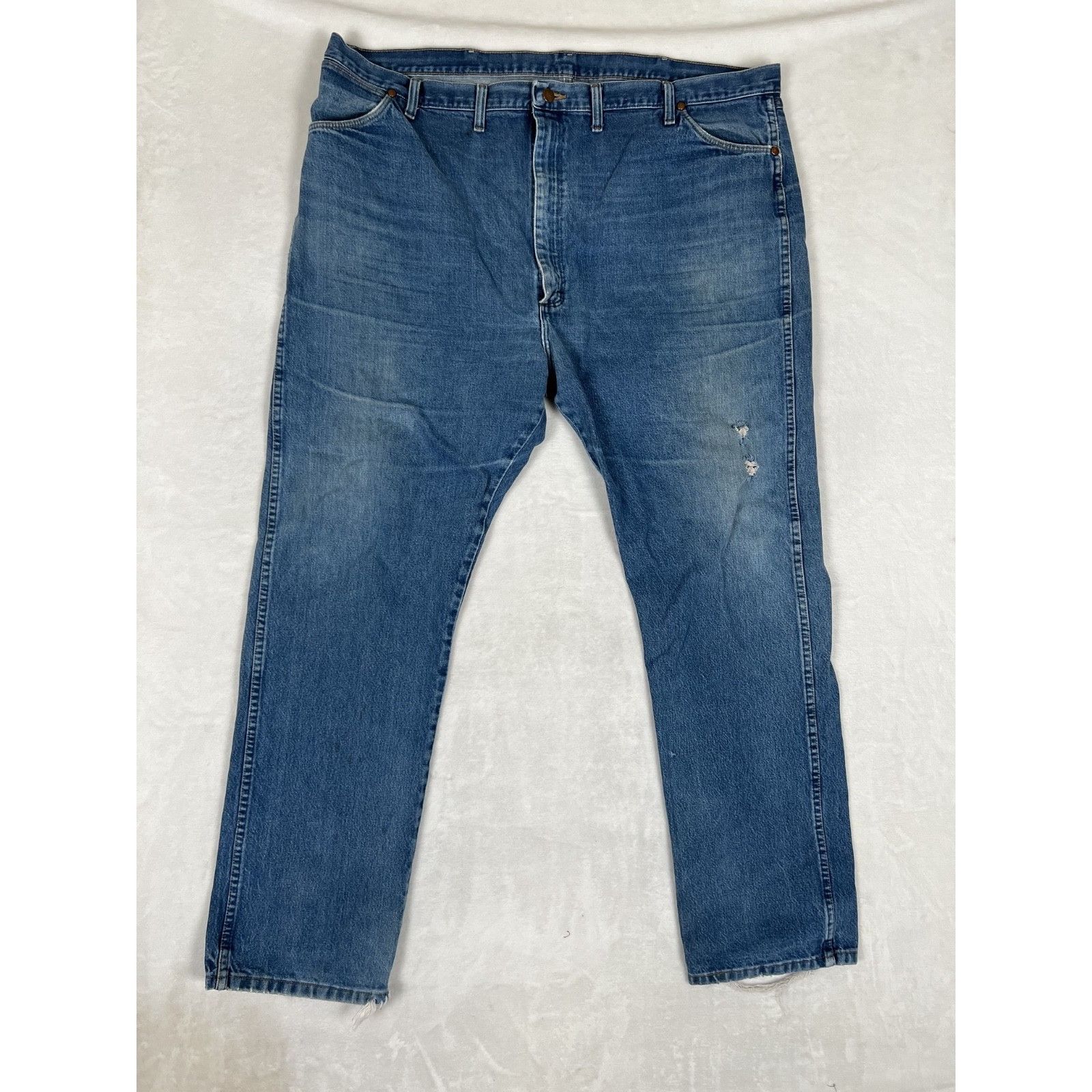 Wrangler Vintage Wrangler MWZ Regular Fit Cowboy Blue Denim Jeans Men Size US 44 / EU 60 - 2 Thumbnail