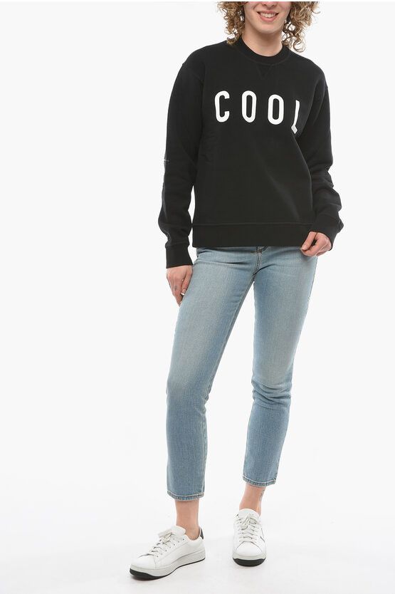 Dsquared2 og1mm0624 Printed Icon Sweatshirt in Black Size L / US 10 / IT 46 - 4 Thumbnail