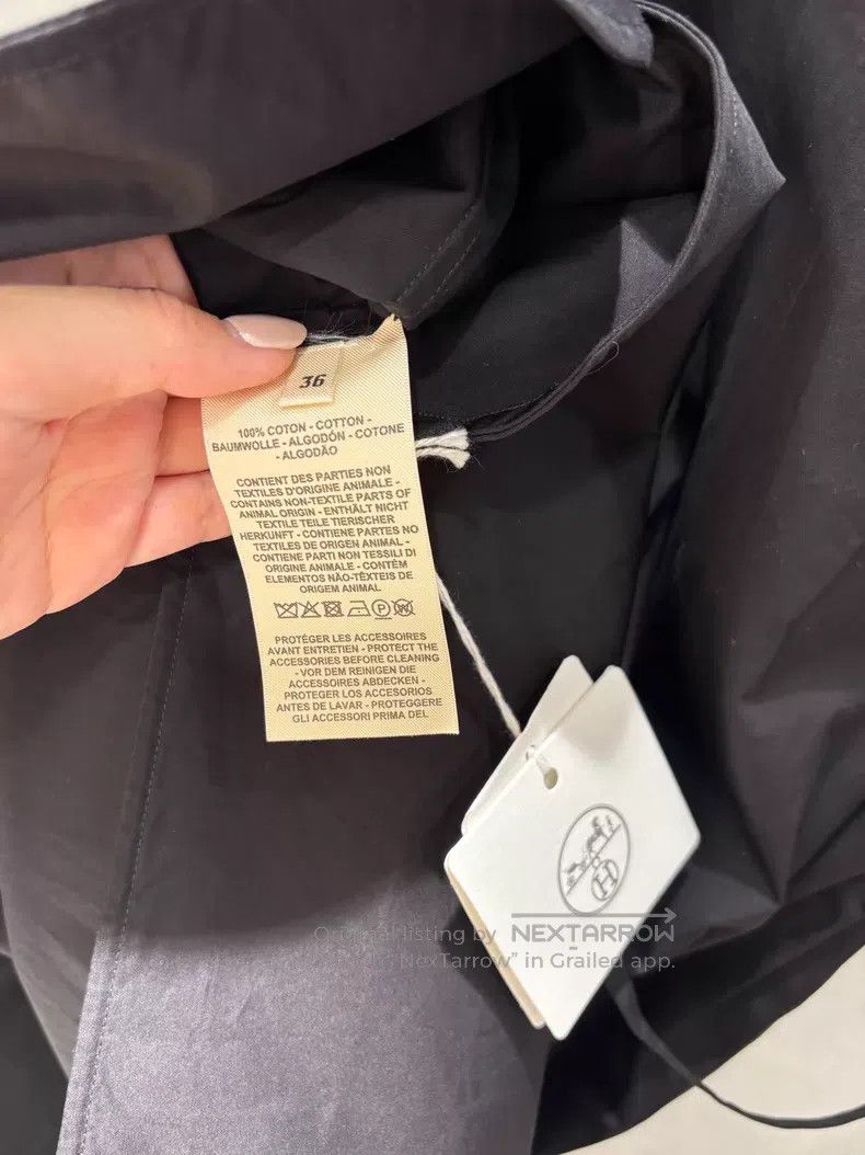 Hermes Hermes Black shirt dress Size XS / US 0-2 / IT 36-38 - 5 Thumbnail