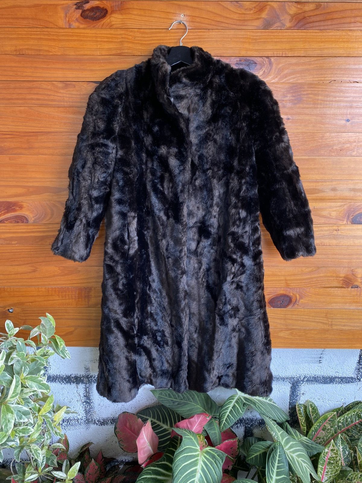 Vintage Vintage Jean Louis de Paris Faux Fur Long Coat Black Size M / US 6-8 / IT 42-44 - 3 Thumbnail