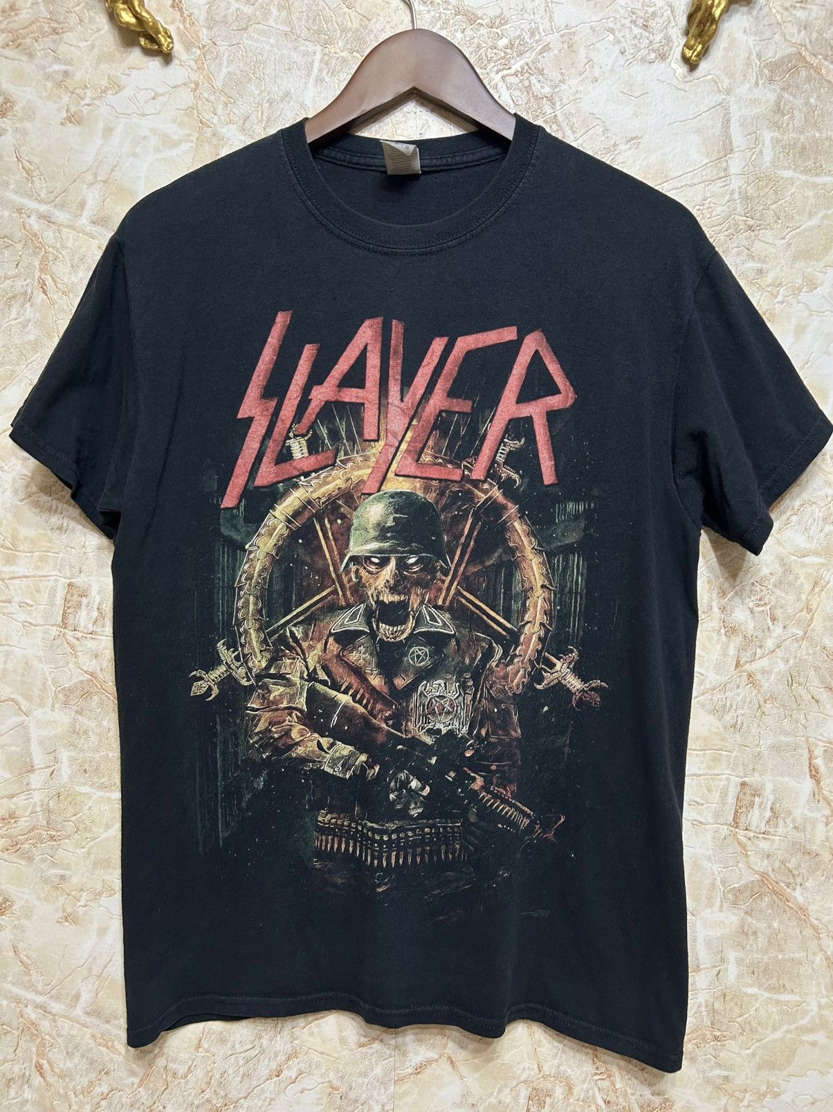 Band Tees SLAYER Hard Cover Double Sided Trash Metal Band T-shirt Size US M / EU 48-50 / 2 - 1 Thumbnail