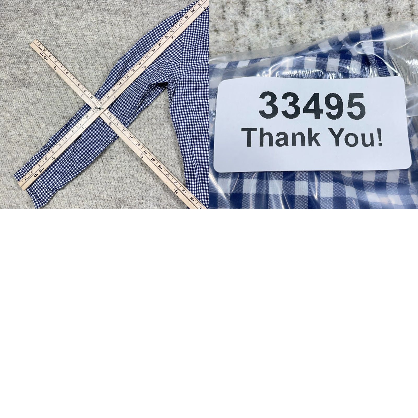 Ralph Lauren Ralph Lauren Shirt Men Large Blue White Button Up Gingham Check Poplin Dress A95 Size 42R - 8 Thumbnail