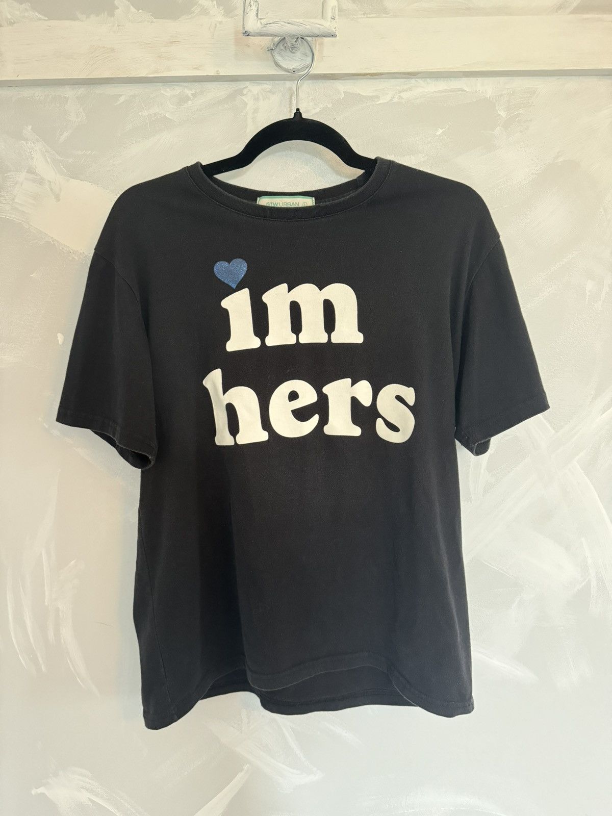Vintage GTW Urban I'm Hers Custom Text Humor Vintage Black Tee Size US L / EU 52-54 / 3 - 1 Thumbnail
