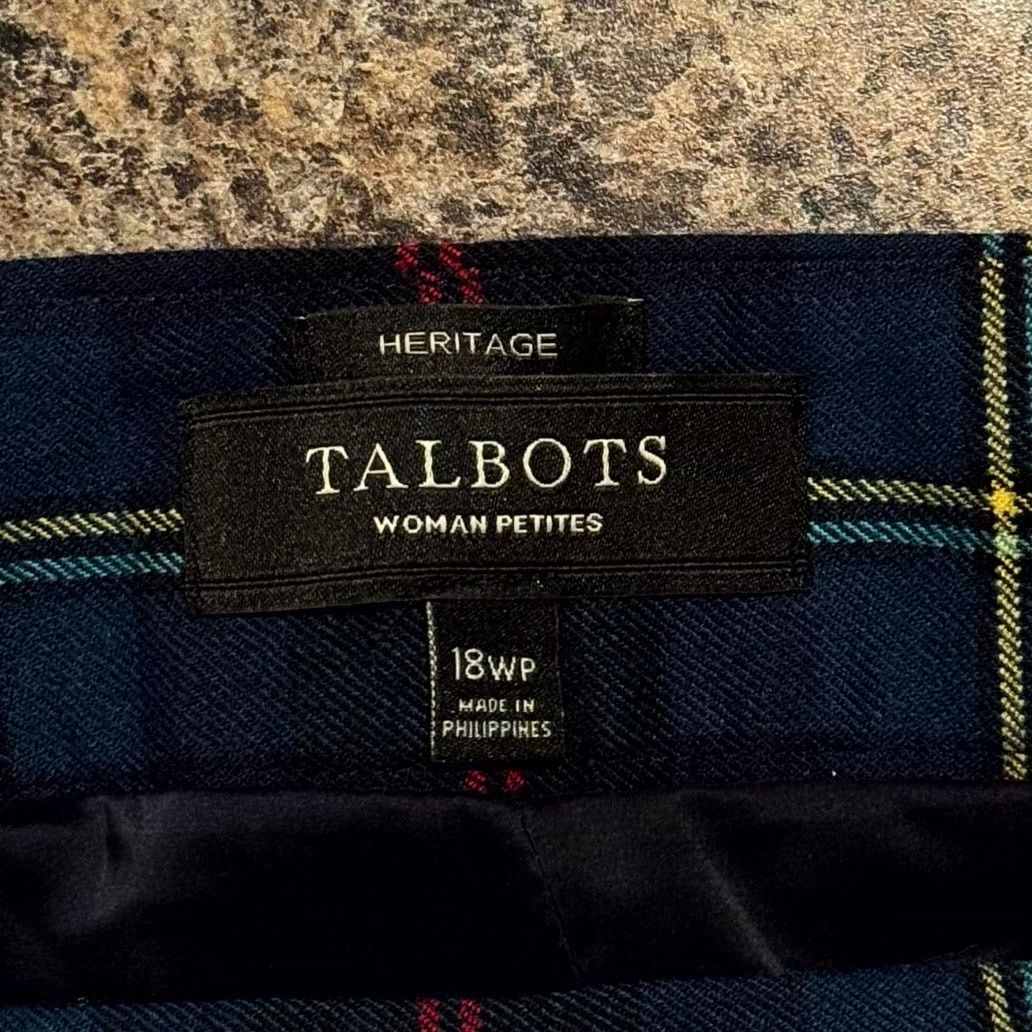 Talbots Talbots Heritage Tartan Plaid Wool Pants High Rise 18WP Size 40" / US 18 - 3 Thumbnail
