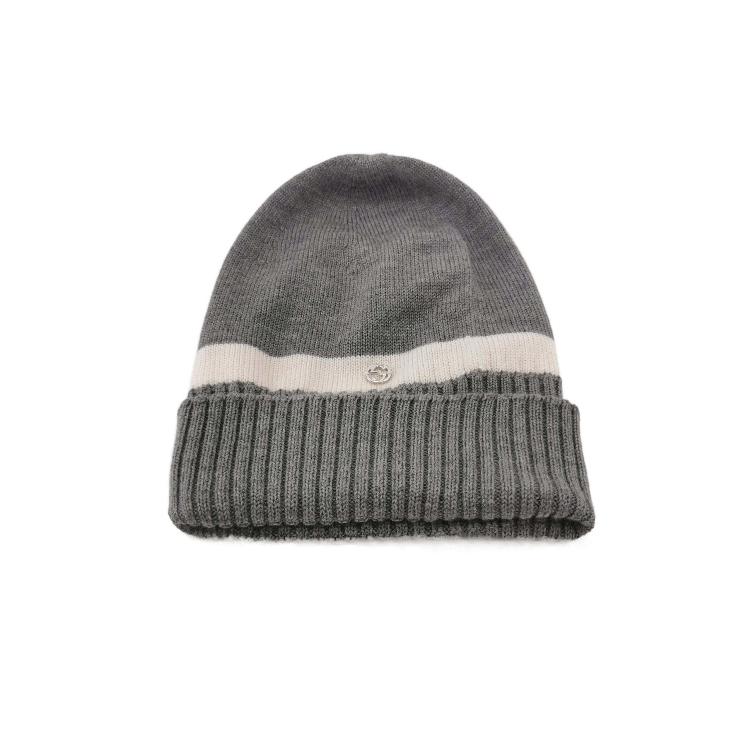 Gucci Vintage Gucci by Tom Ford Interlocking GG Logo Wool Beanie