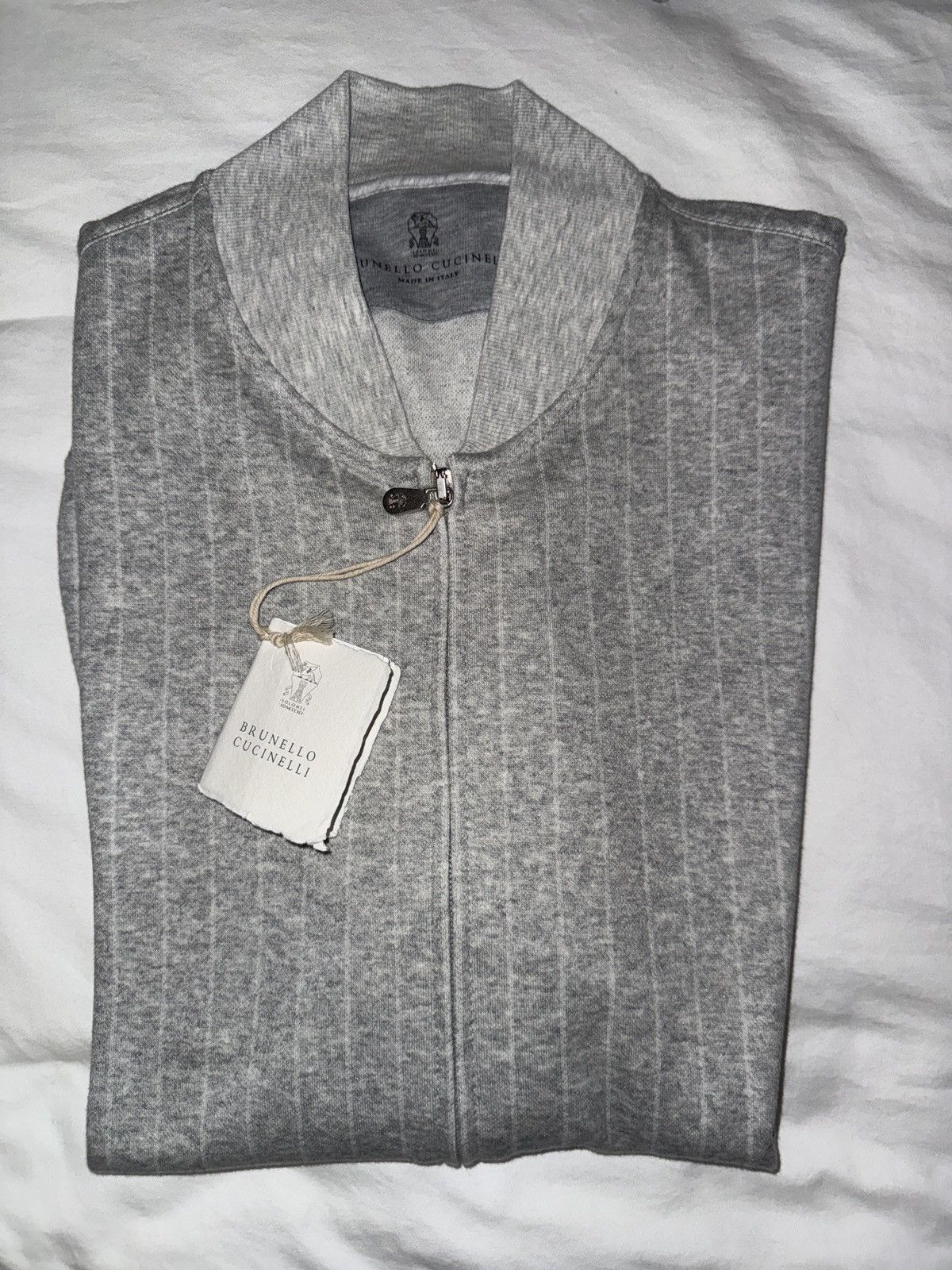 Brunello Cucinelli Brunello Cucinelli Zip-Up Sweater Hoodie Large Size US L / EU 52-54 / 3 - 1 Thumbnail
