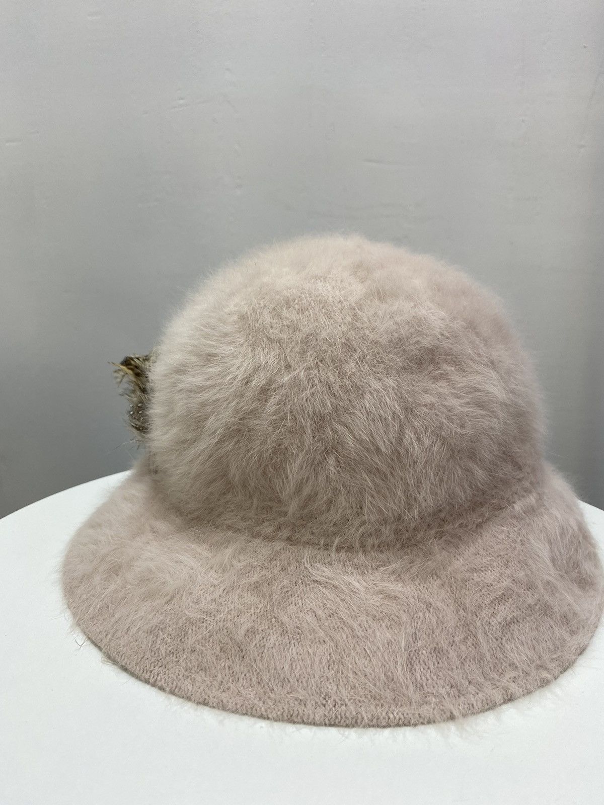 Kangol × Vintage KANGOL PINK FURGORA MIRIAM ANGORA FUR BUCKET HAT Size ONE SIZE - 4 Thumbnail