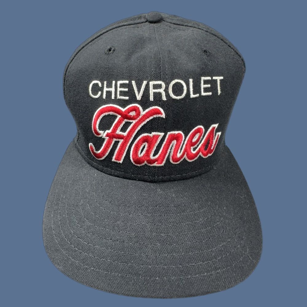 New Era VINTAGE 90s Chevrolet Hanes New Era Snapback Hat Made in USA Black M/L Size ONE SIZE - 1 Thumbnail