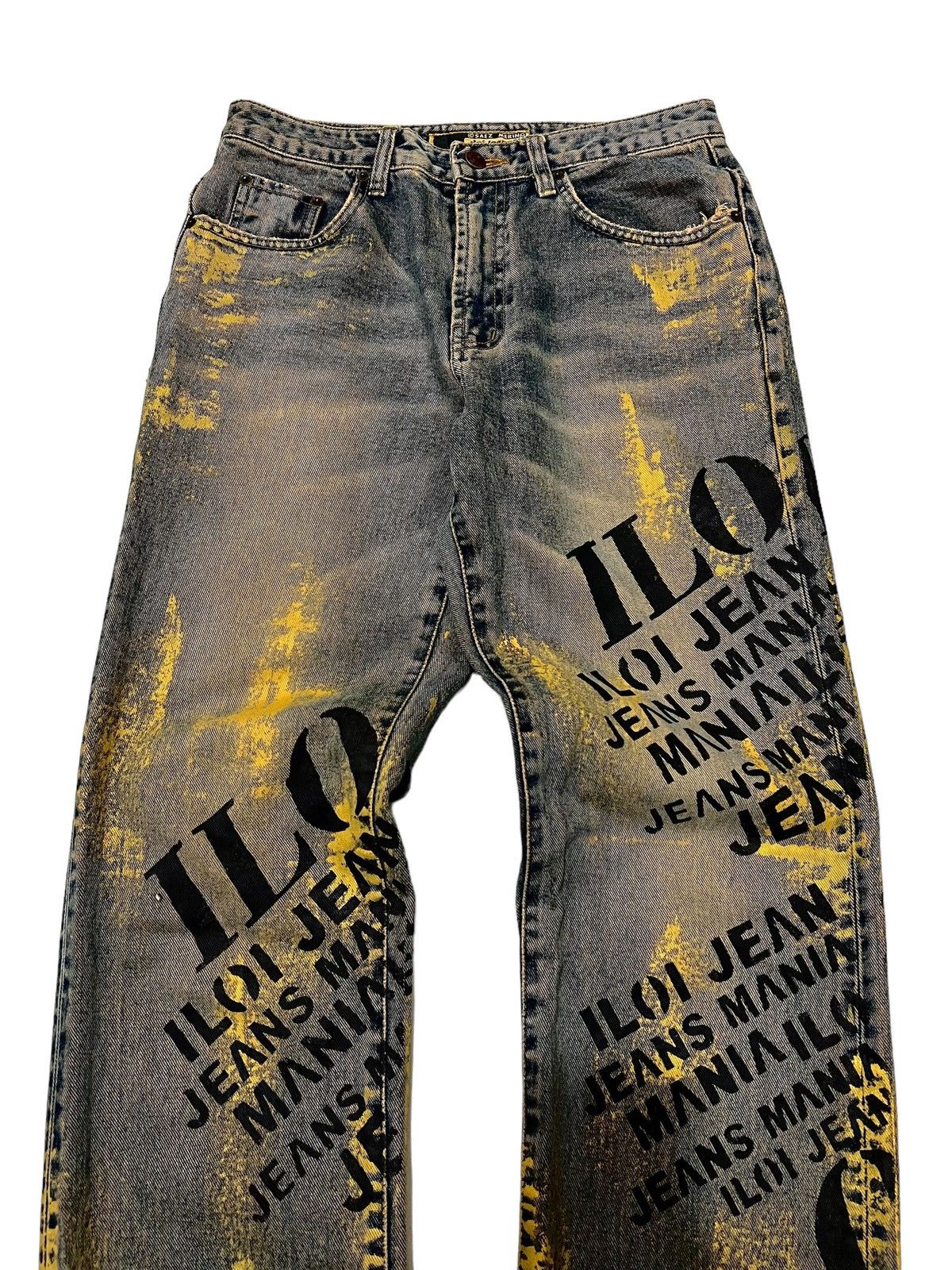 If Six Was Nine × Japanese Brand × Le Grande Bleu (L.G.B.) Iloi jeans distressed mudwash splatter Denim pants Size US 29 - 3 Thumbnail
