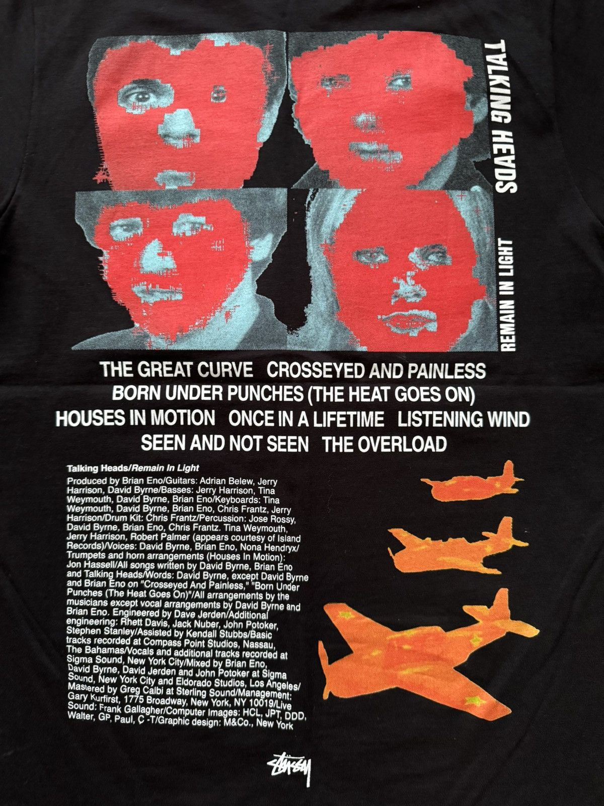 Stussy Talking Heads Black T-Shirt Size US S / EU 44-46 / 1 - 5 Thumbnail