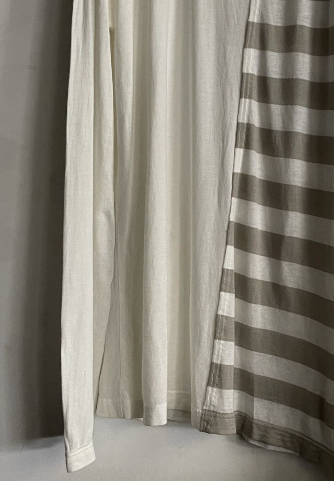 Yohji Yamamoto yohji Yamamoto｜Striped patchwork bottoming shirt Size US L / EU 52-54 / 3 - 5 Thumbnail