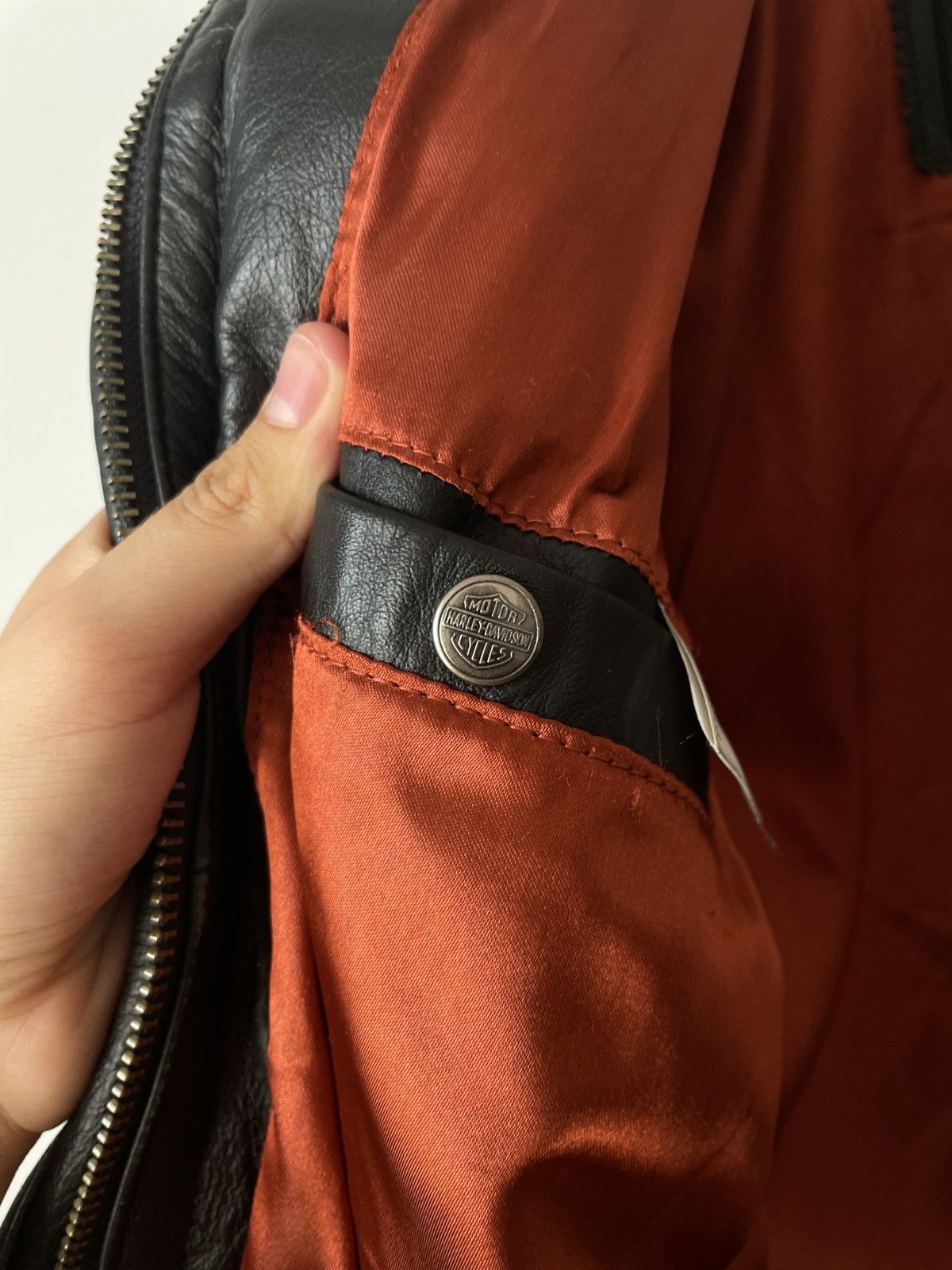 Harley Davidson × Vintage Vintage 90’s Harley Davidson Leather Biker Jacket Size US M / EU 48-50 / 2 - 6 Thumbnail
