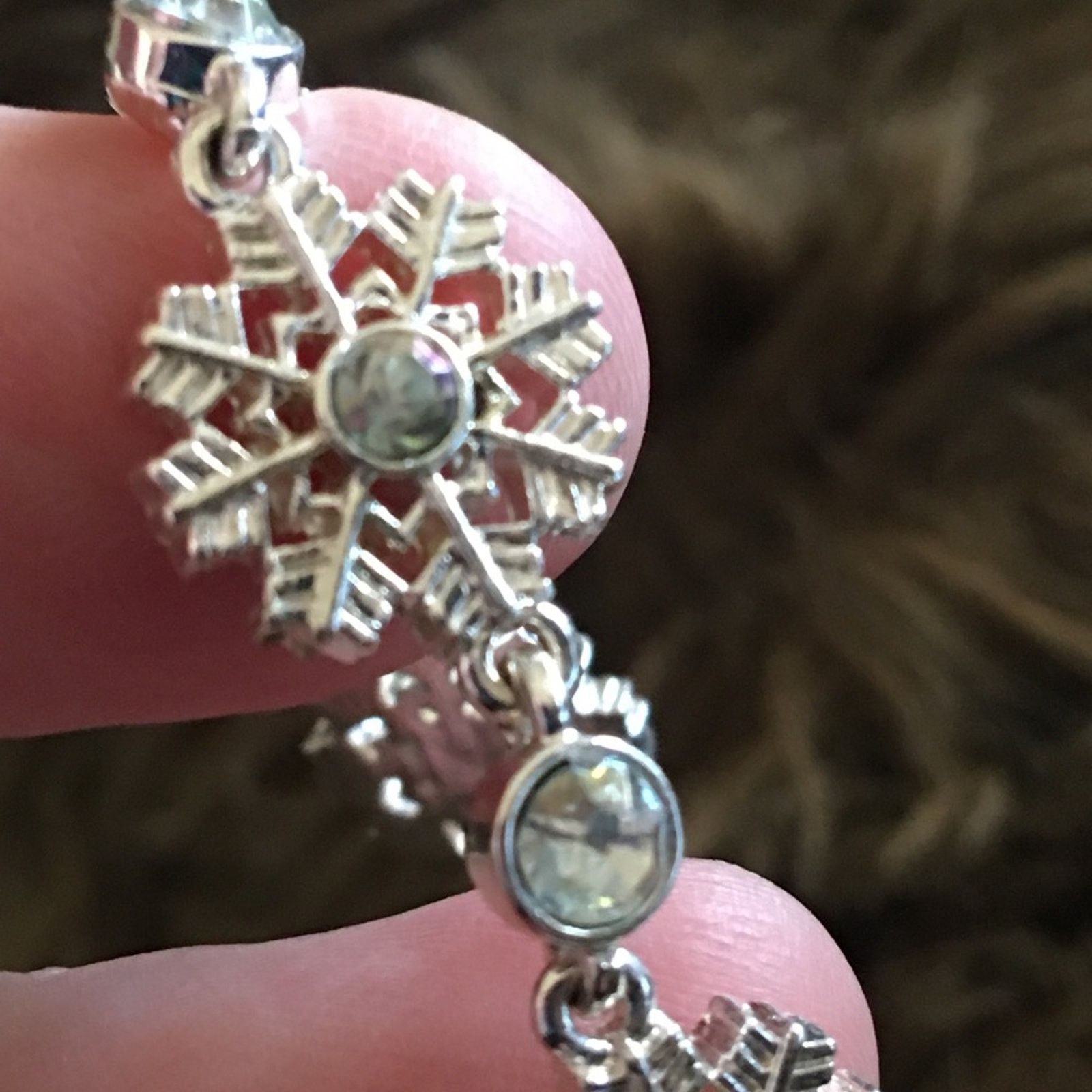 Vintage Vintage aurora borealis snowflake bracelet Size ONE SIZE - 7 Thumbnail