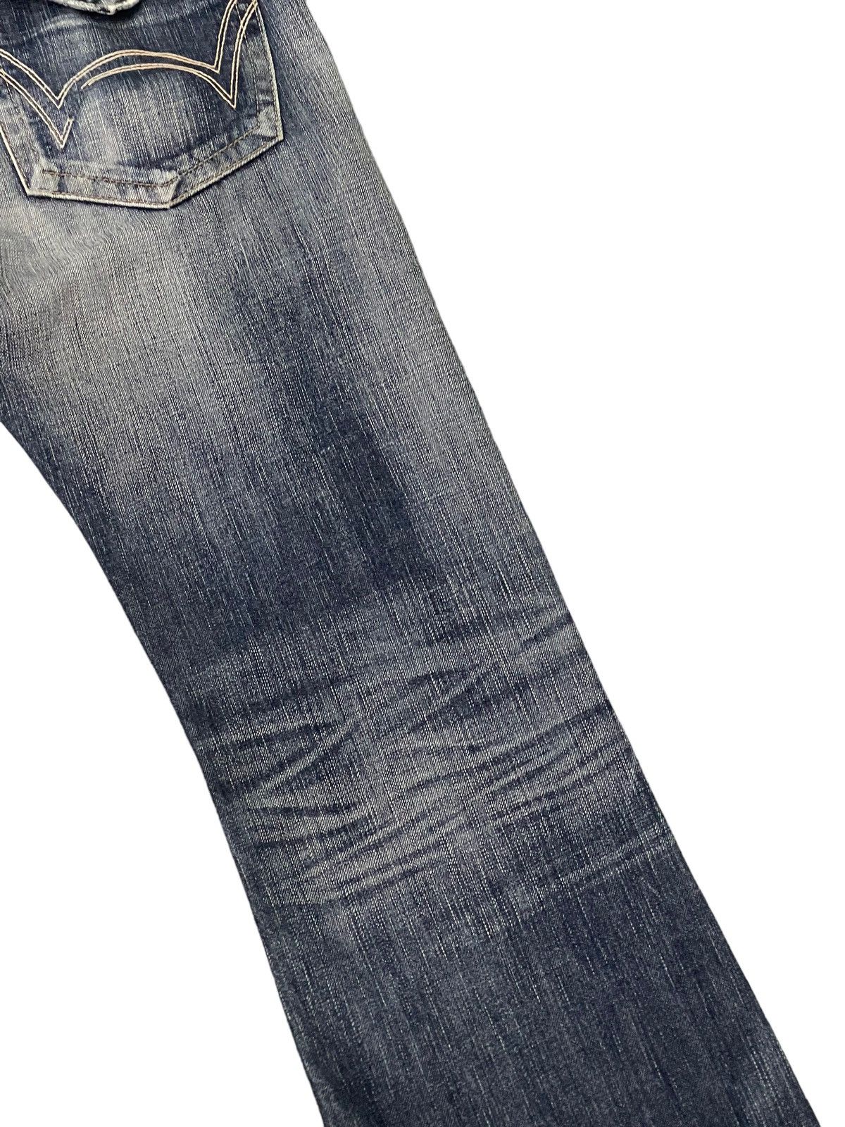 Edwin Flare Jeans Edwin Japan Distress Low Rise Boot Cut 8🟦5 Size US 31 - 18 Thumbnail