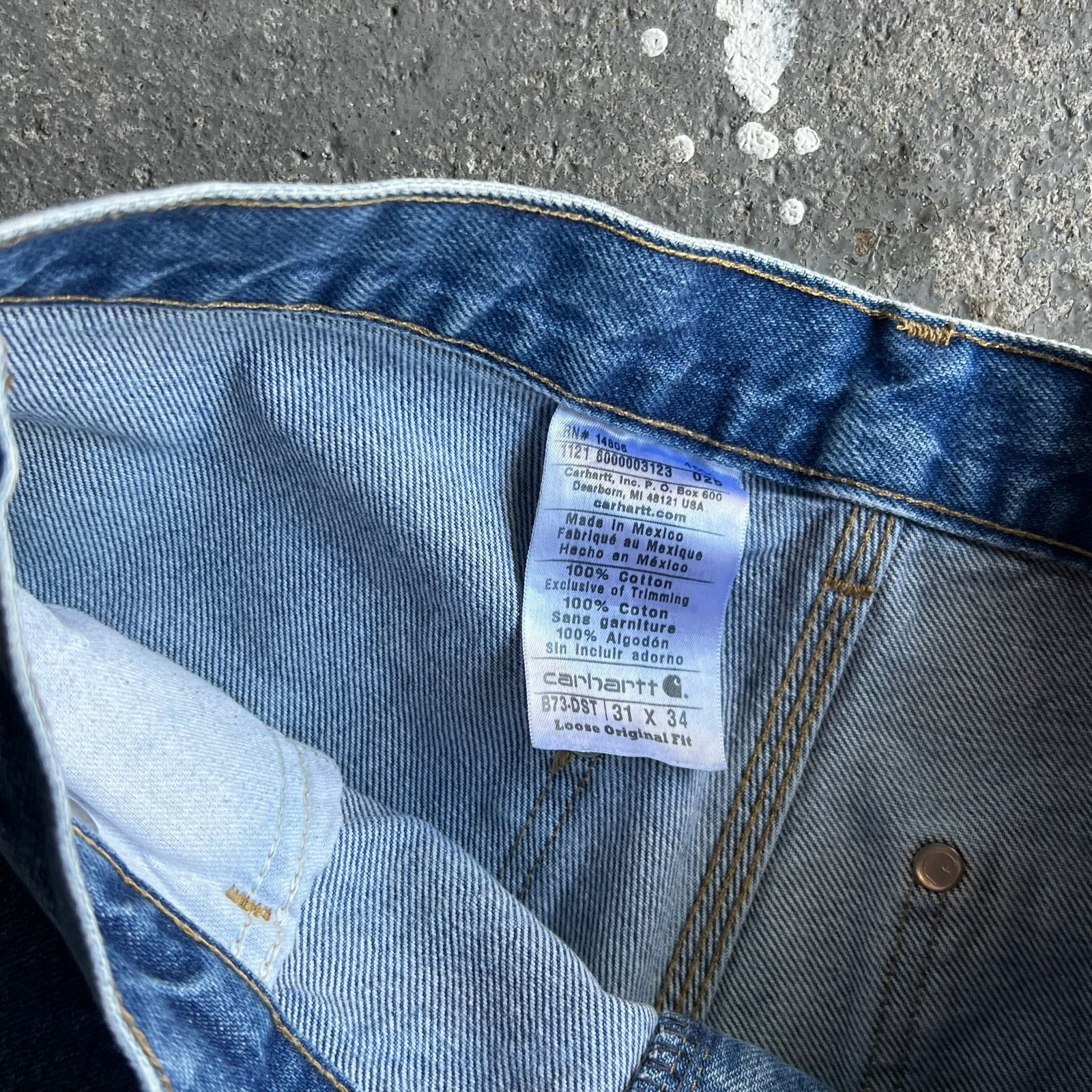 Carhartt × Vintage Carhartt denim blue jean double knee work carpenter pants Size US 29 - 7 Thumbnail