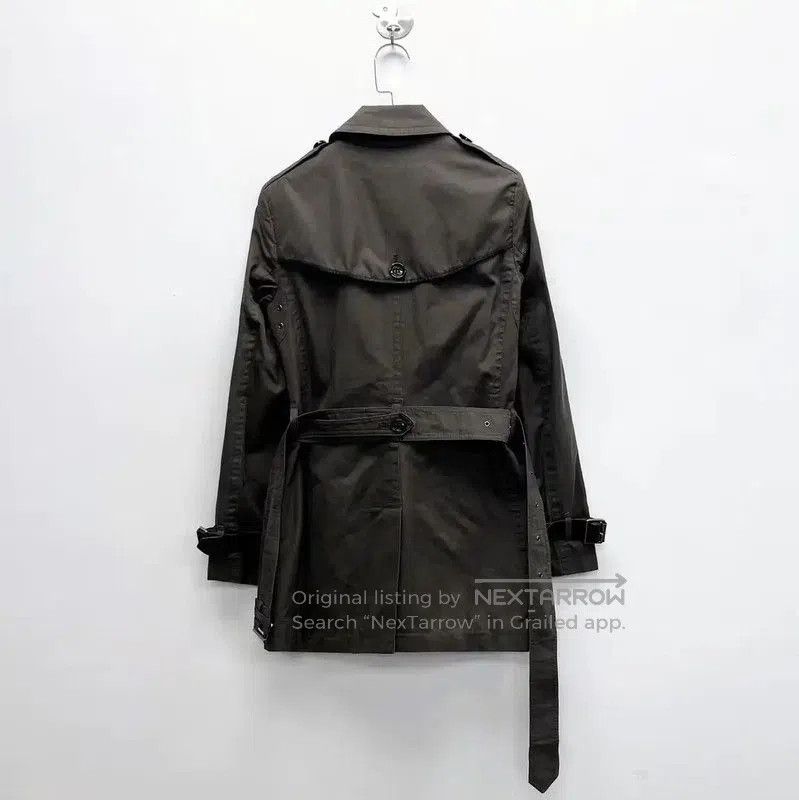 Burberry Burberry Women's Dark Gray Cotton Trench Coat. Size M / US 6-8 / IT 42-44 - 2 Thumbnail