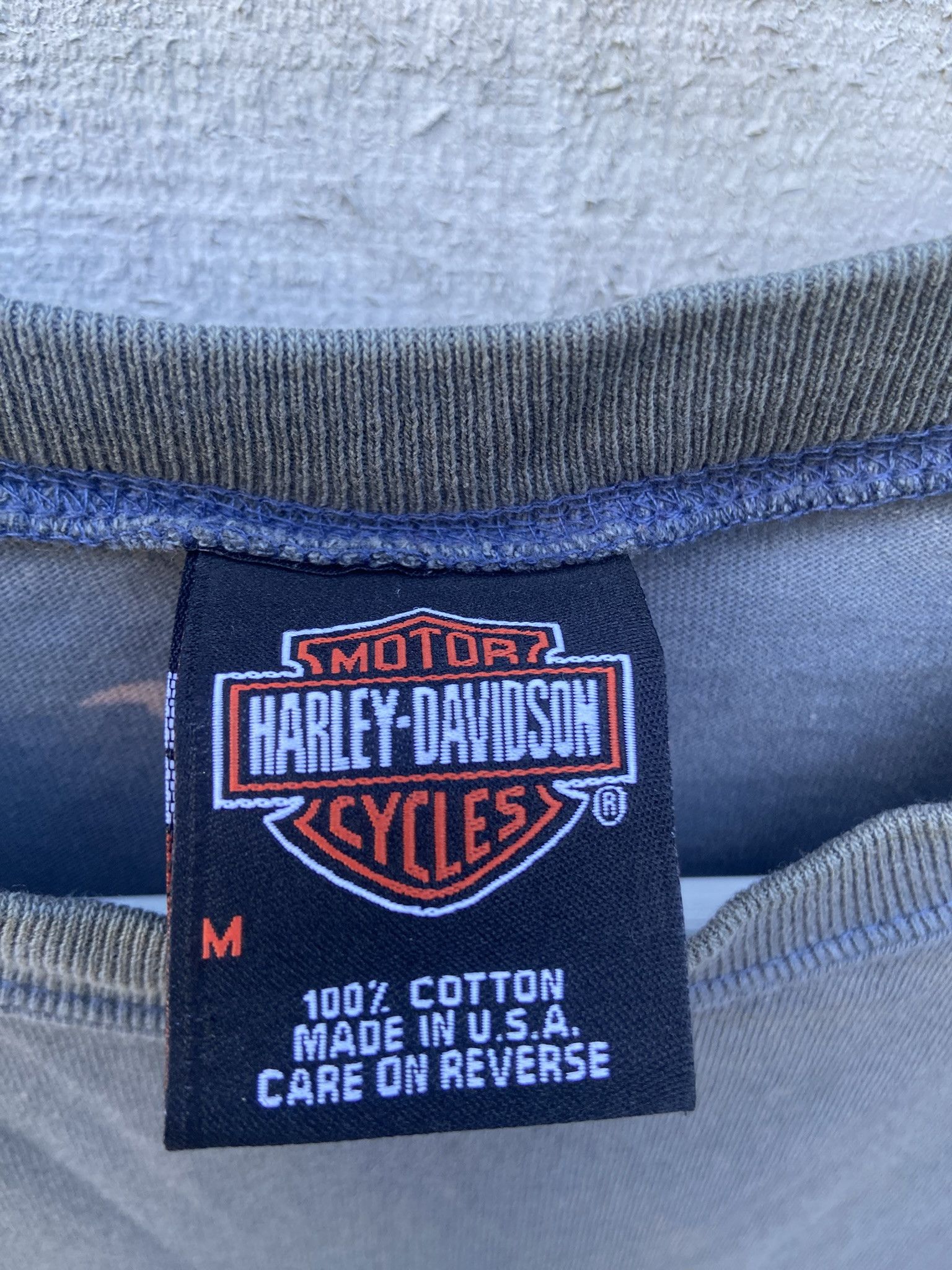 Harley Davidson Vintage Harley Davidson Pocket T-Shirt Blue Size Medium M Size US M / EU 48-50 / 2 - 6 Thumbnail