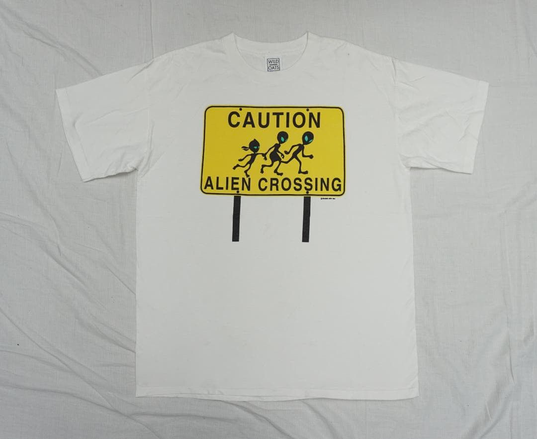 Vintage 90's USA製 Alien UFO Tシャツ ビンテージ Size US L / EU 52-54 / 3 - 1 Thumbnail