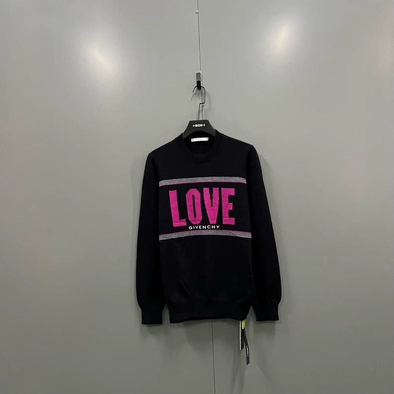 Givenchy Front LOVE Print Sweater Size M