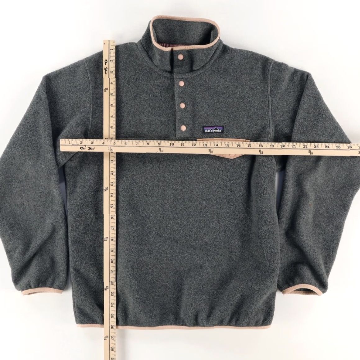 Patagonia VINTAGE Patagonia Synchilla Snap T Fleece Solid Mock Long Sleeve Sweater Gray Women's M Size M / US 6-8 / IT 42-44 - 3 Thumbnail
