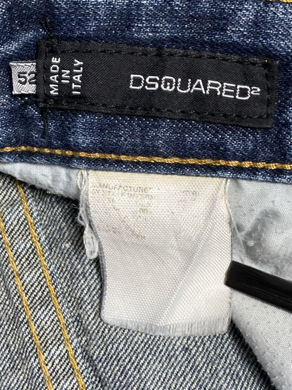 Dsquared2 Vtg DSQUARED2 Blue Distressed Jeans Size 52 Straight 35x31 Size US 36 / EU 52 - 12 Thumbnail