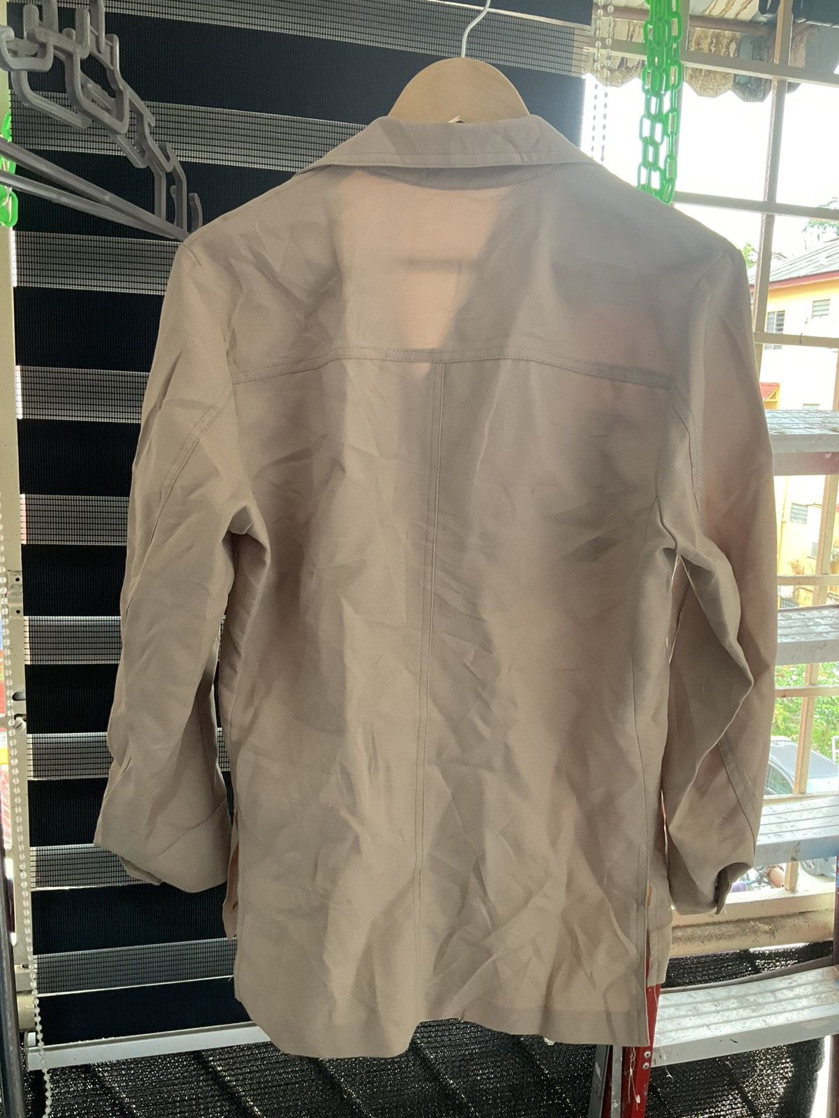 Vintage Gent Casual Shirt Nude Size US M / EU 48-50 / 2 - 2 Thumbnail