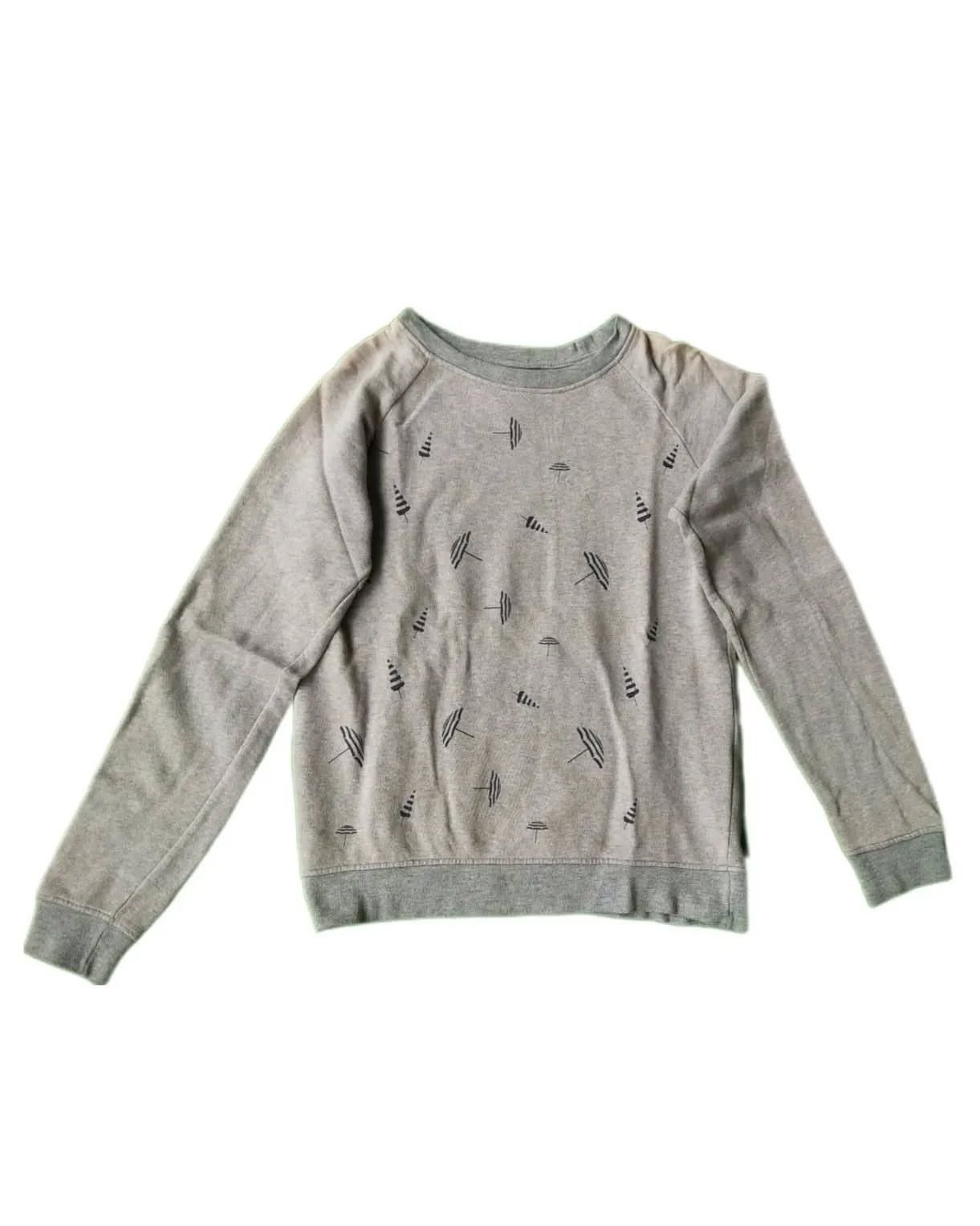 Japanese Brand × Monsieur Lacenaire Iena x Monsieur Lacenaire Umbrella Pattern Grey Crewneck Size S / US 4 / IT 40 - 1 Thumbnail