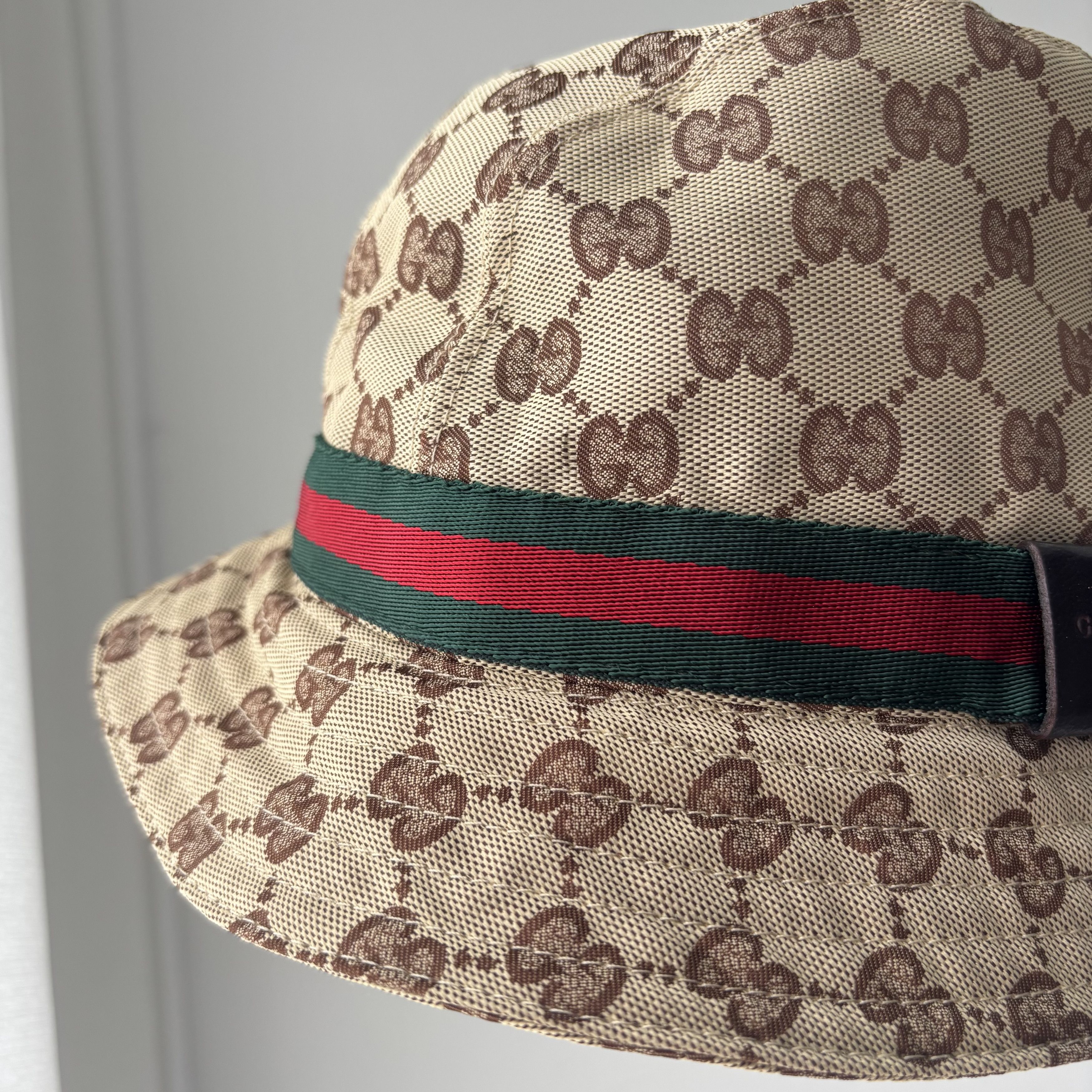 Gucci Gucci Beige GG Monogram Canvas Bucket Hat Size ONE SIZE - 3 Thumbnail