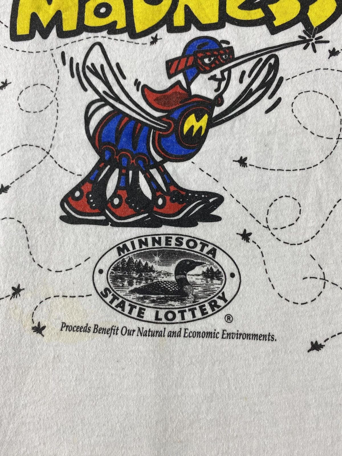 Fruit Of The Loom Vtg Screen Star Mosquito Madness Minnesota Lottery Printed Size US M / EU 48-50 / 2 - 5 Thumbnail