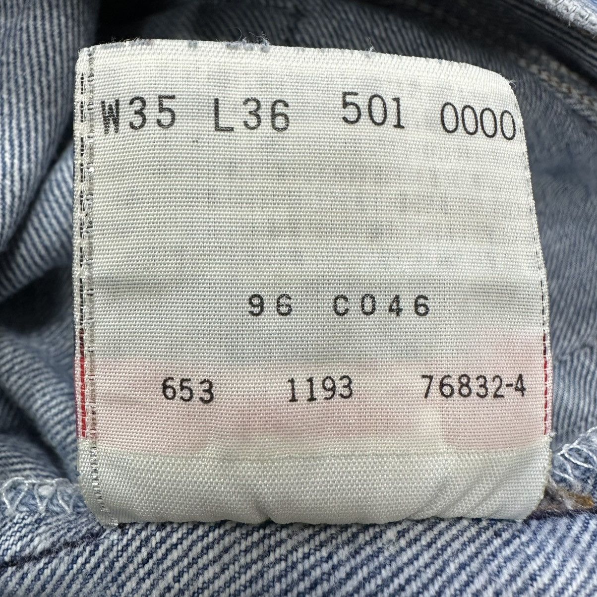 Levi's Vtg 90s Levi’s 501xx STF Jeans USA Tag 35x36 (Actual 32x31) Size US 32 / EU 48 - 9 Thumbnail