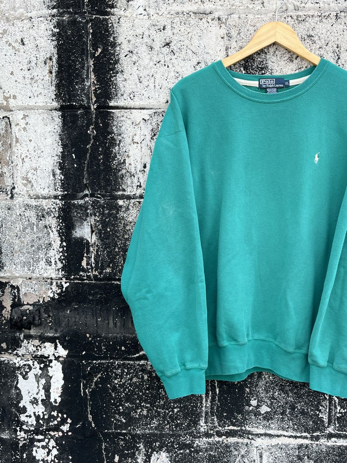 Other Polo Ralph Lauren vintage teal essential crewn preppy rare Size US XL / EU 56 / 4 - 4 Thumbnail