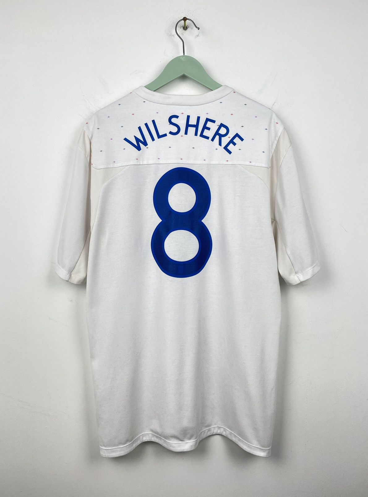 Umbro England Wilshere 2012 Football Soccer Jersey Italy Beckham Size US L / EU 52-54 / 3 - 1 Thumbnail