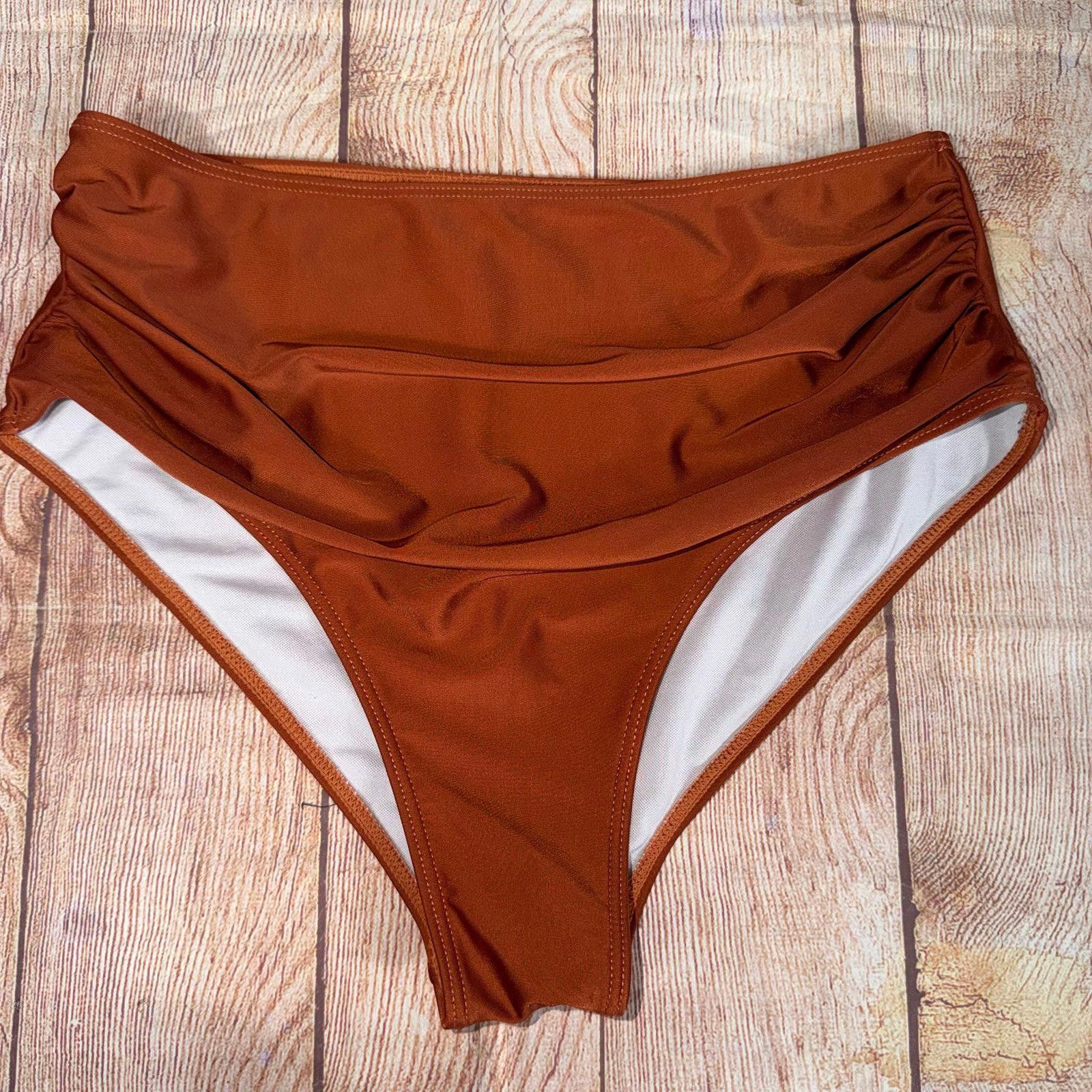 Other High-Waisted Rust Swim Bottoms Size 1XL Size ONE SIZE - 1 Thumbnail
