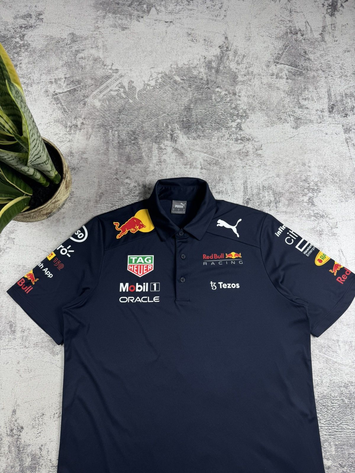 Red Bull Red Bull Puma Medium Blue 2021 Moto Racing Formula 1 T Shirt Men’s Tee Jersey Size US M / EU 48-50 / 2 - 5 Thumbnail