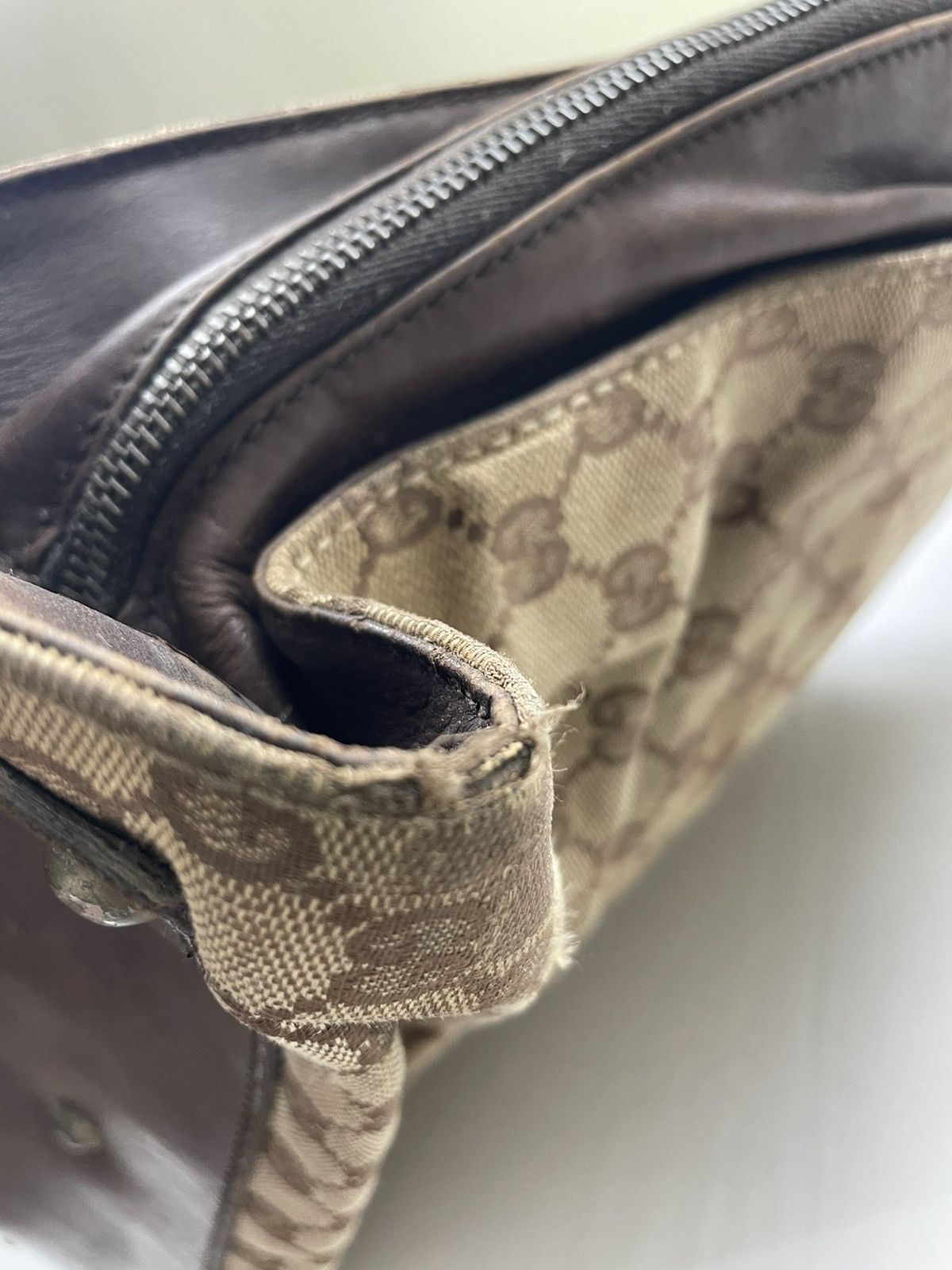 Gucci GUCCI GG Canvas Shoulder Bag Beige Made in Italy Size ONE SIZE - 14 Thumbnail