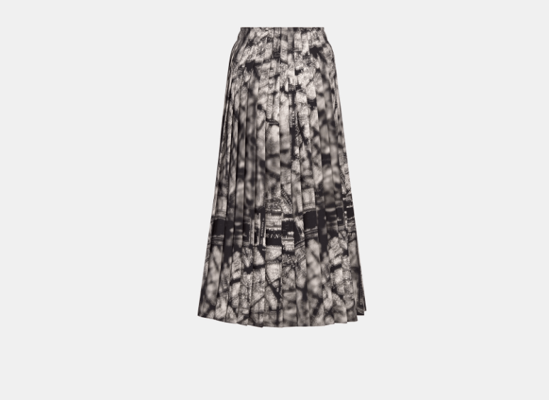 Dior o1w1db11225 421J47 Midi Skirt in Black Size 27" / US 4 / IT 40 - 2 Thumbnail