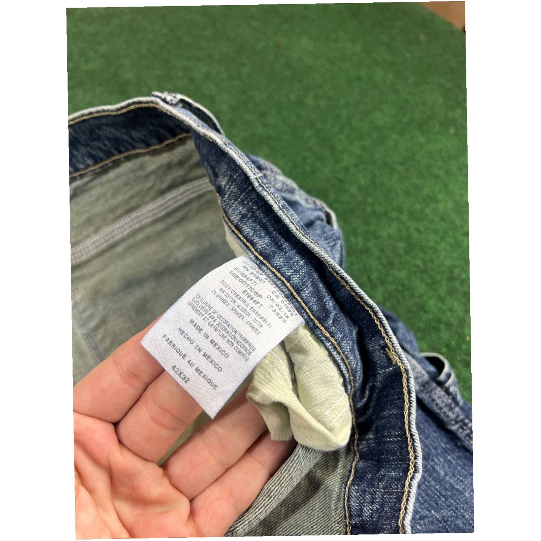Dickies Dickies Relaxed Fit Carpenter Pants Men's 42x32 Blue Denim Jeans Work Wear Size US 42 / EU 58 - 4 Thumbnail