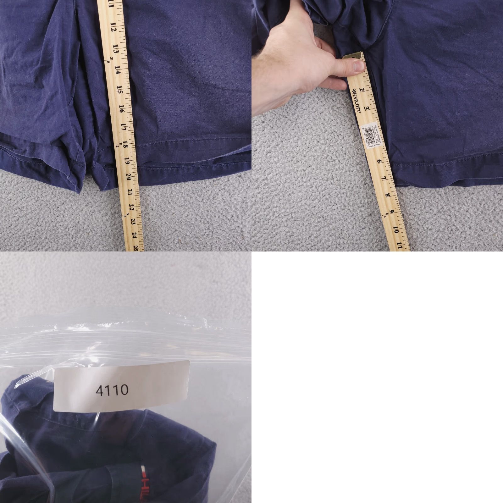 Tommy Hilfiger VINTAGE Tommy Hilfiger Shorts Mens 40 Blue Cargo Distressed Size US 40 / EU 56 - 8 Thumbnail